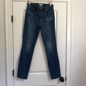 Madewell alley straight high riser jeans